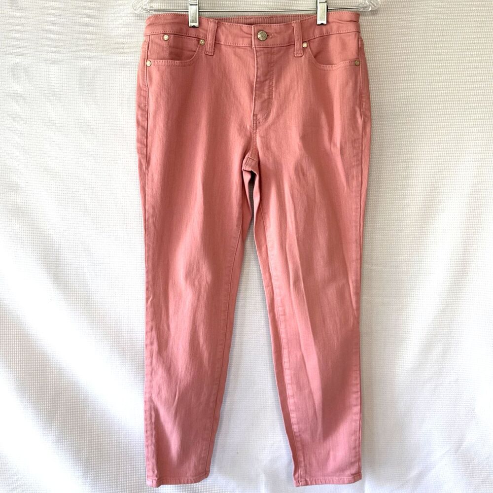 Talbots Flawless Jegging Slim Ankle Jeans Salmon Womens 4P Petite